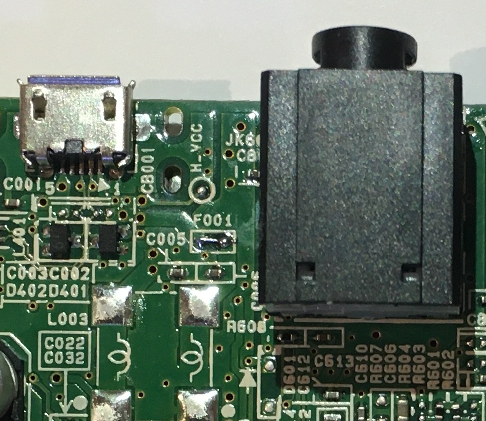 Fuse replaced with wire